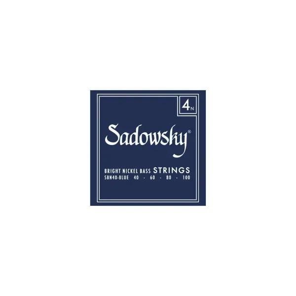 SADOWSKY Blue Label Bass String Set, Nickel - 4-String, 040-100