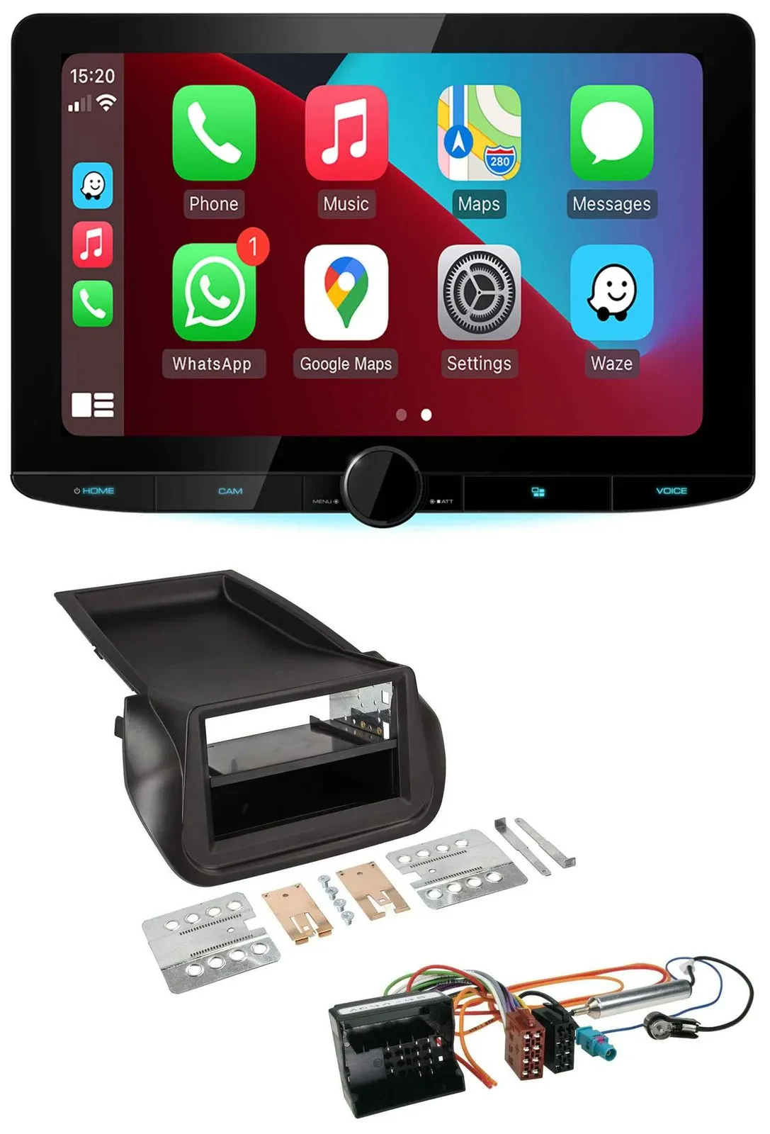 Kenwood MP3 USB DAB Bluetooth Autoradio für Citroen Nemo Peugeot Bipper ab 2008