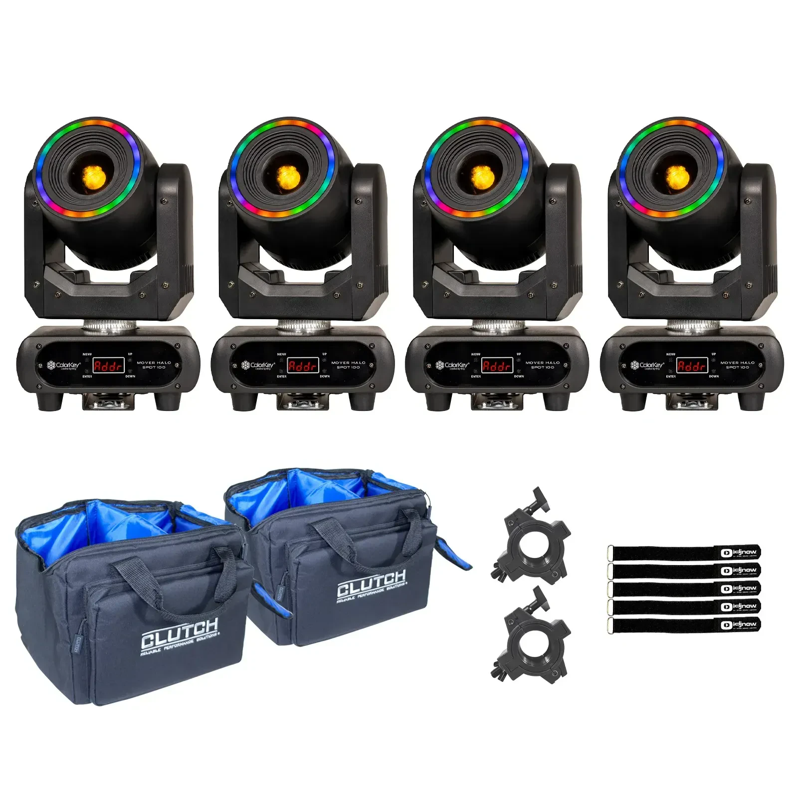 Прибор с полным движением ColorKey CKU-5070 Halo Spot 100 с аксессуарами (4 штуки)