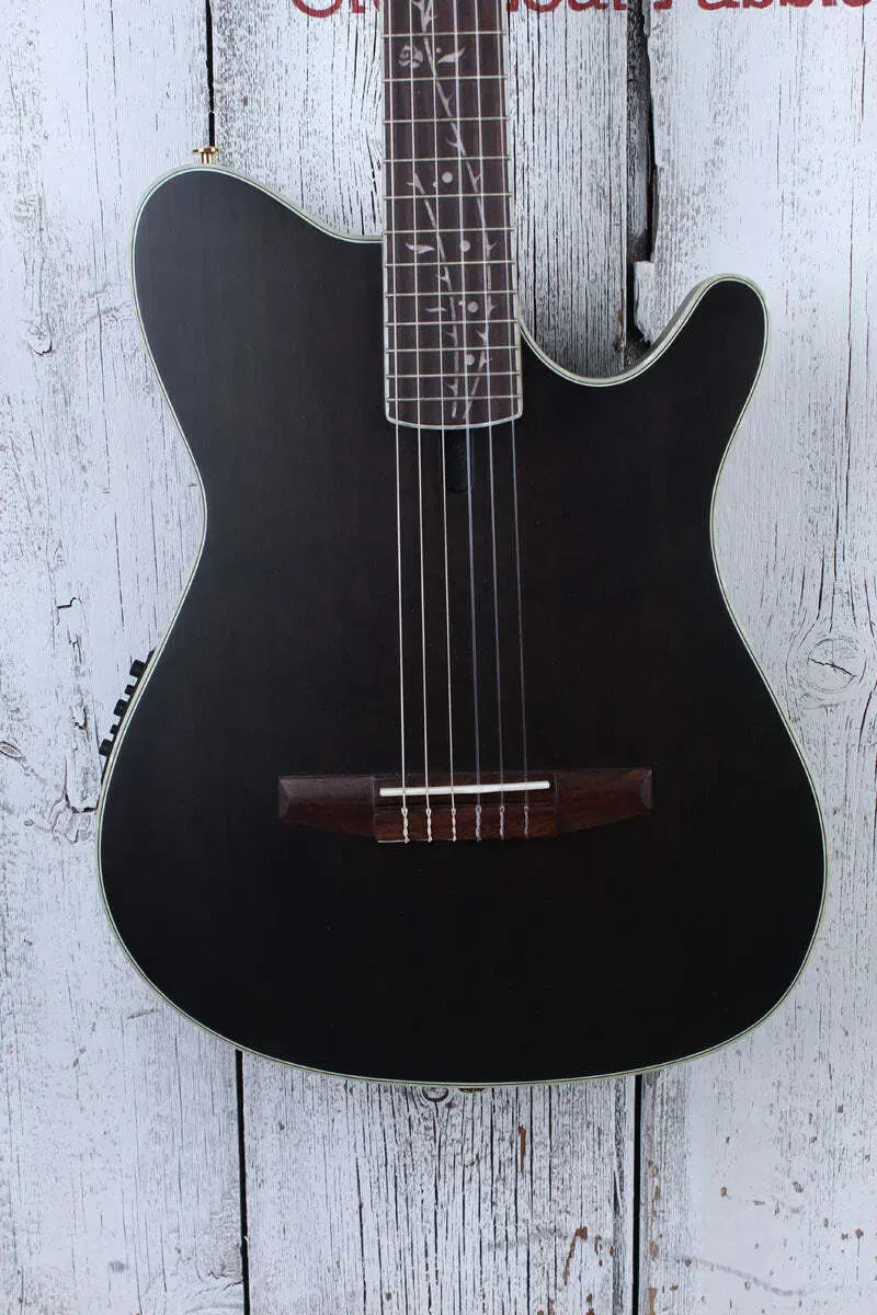 Ibanez TOD10N Tim Henson Signature Acoustic Electric Guitar Trans Black Flat