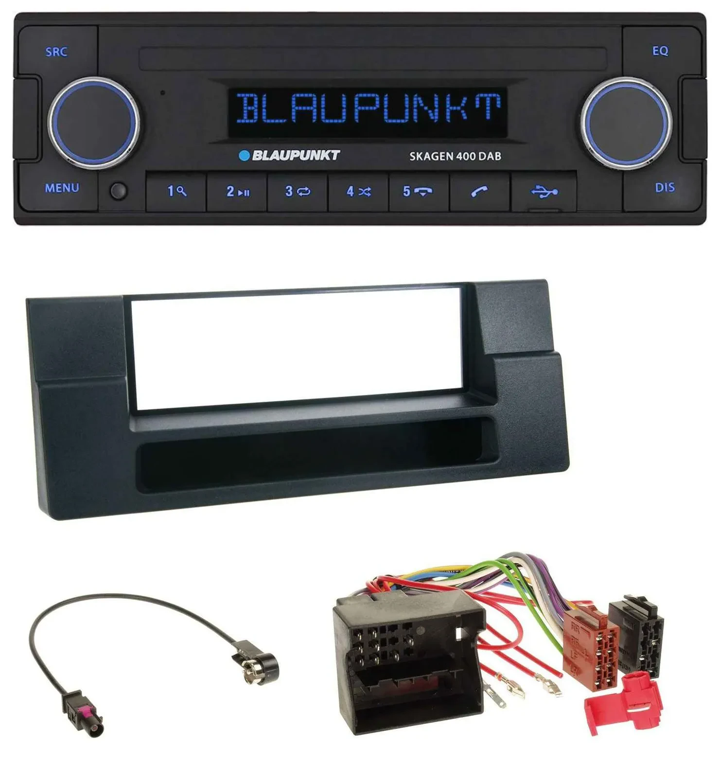 Blaupunkt DAB USB Bluetooth MP3 Autoradio für BMW X5 E53 5er E39 Quadlock Ablage