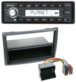 Continental USB MP3 AUX 1DIN Autoradio für Renault Megane (2009-2010)