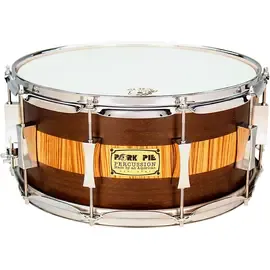 Малый барабан Pork Pie Exotic Rosewood Zebrawood Snare Drum 14x6.5