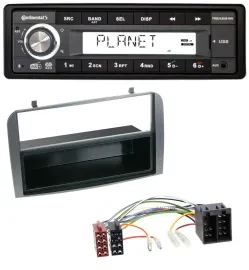 Continental USB 1DIN AUX DAB MP3 Autoradio für Alfa Romeo 147 GT Ablagefach anth