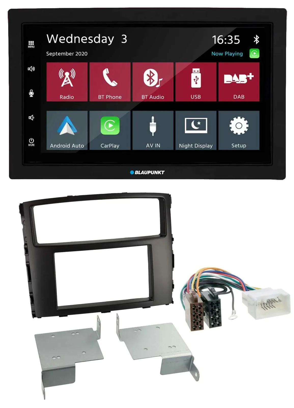 Blaupunkt DAB Bluetooth USB MP3 2DIN Autoradio für Mitsubishi Pajero Shogun ab 1