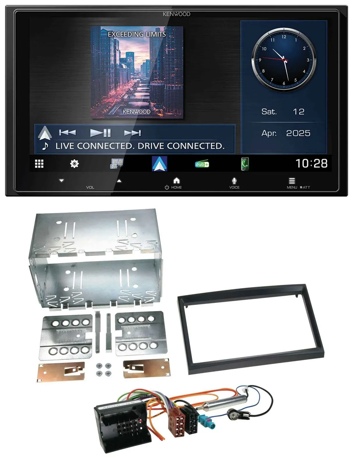 Kenwood Bluetooth 2DIN USB DAB MP3 Autoradio für Peugeot Expert 207 307 Partner