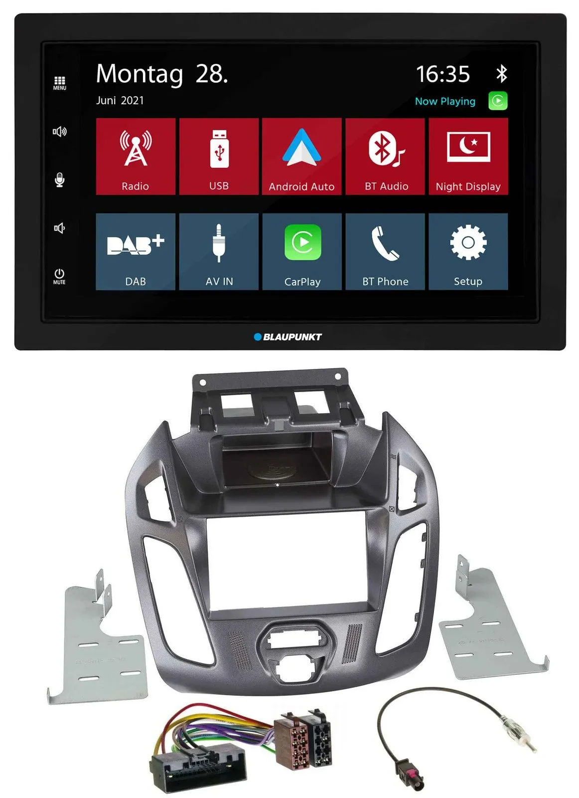Blaupunkt MP3 Bluetooth DAB 2DIN USB Autoradio für Ford Transit ohne Display 201
