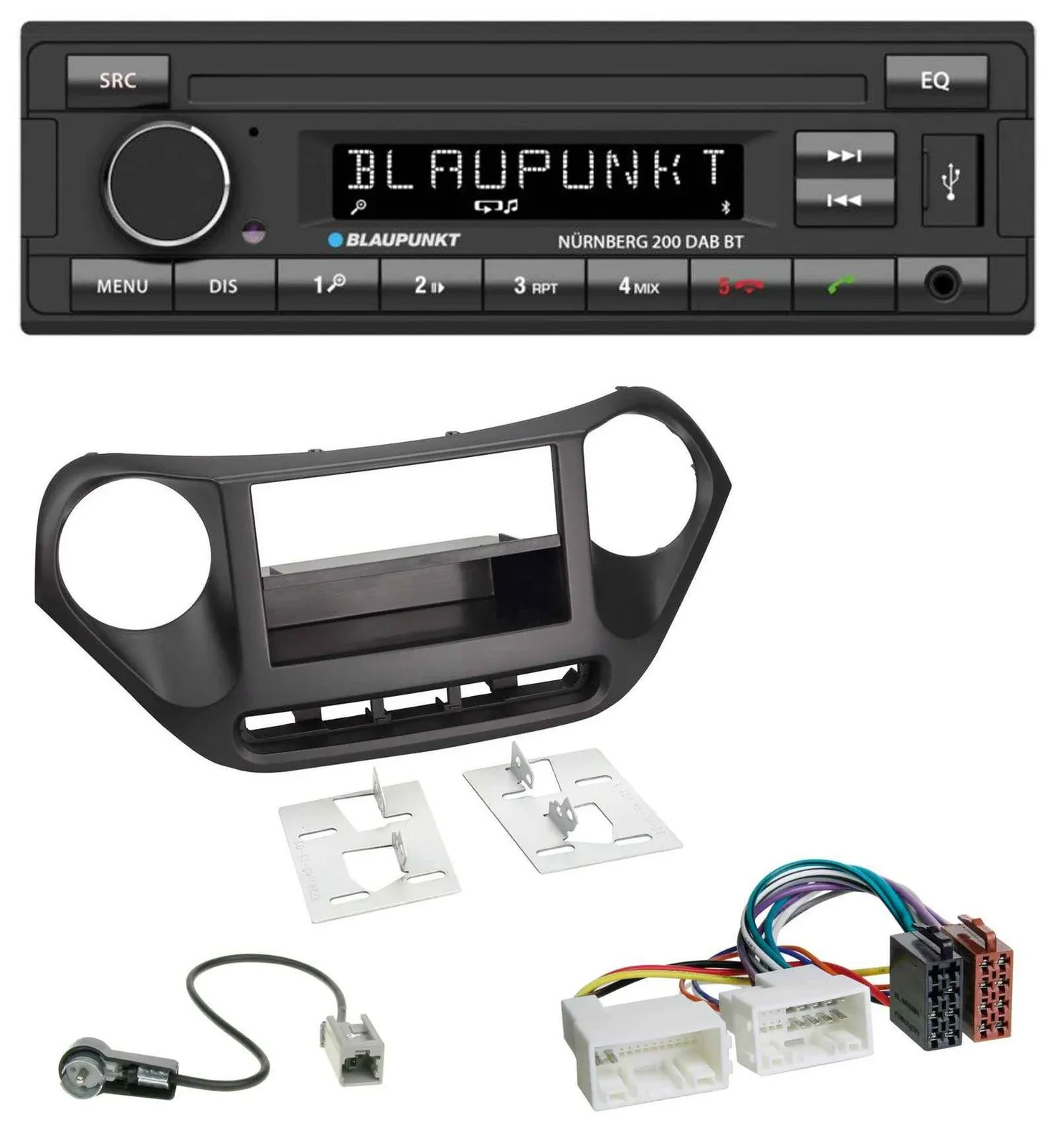 Blaupunkt USB DAB MP3 Bluetooth Autoradio für Hyundai i10 (ab 2013)