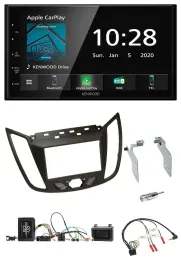 Автомагнитола Kenwood 2 DIN, Bluetooth, DAB, USB, для Ford C‑Max (с 2011), коричневый