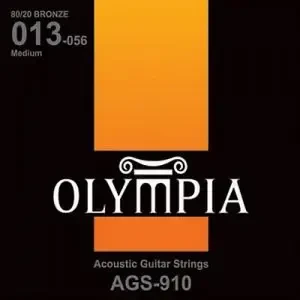 Струны для акустической гитары Olympia AGS910 13-56, бронза