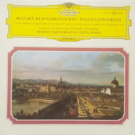MOZART - Piano Concerto No. 26, K. 537 Coronation / Piano Concerto No. 12, K. 414 (LP , Used)