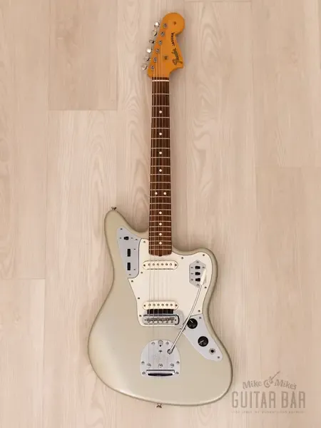 Электрогитара Fender American Vintage 1962 Jaguar SS Inca Silver w/case USA 2001