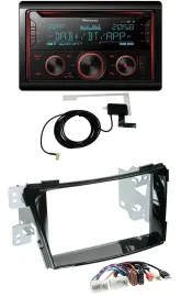 Автомагнитола Pioneer 2-DIN, CD, MP3, USB, Bluetooth, DAB, для Hyundai i40 (с 2011), черный (рояльный лак)