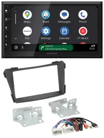 Kenwood DAB Bluetooth USB MP3 2DIN Autoradio für Hyundai i40 ab 2011 VF schwarz