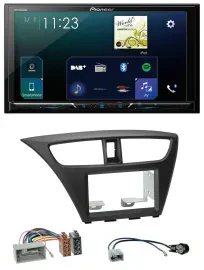 Pioneer MP3 Bluetooth USB 2DIN DAB Autoradio für Honda Civic Hatchback ab 12