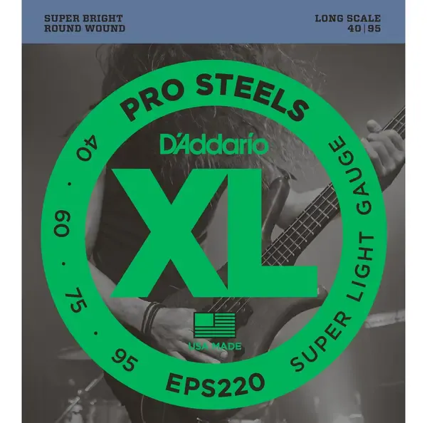 Струны для бас-гитары D'Addario EPS220 40-95