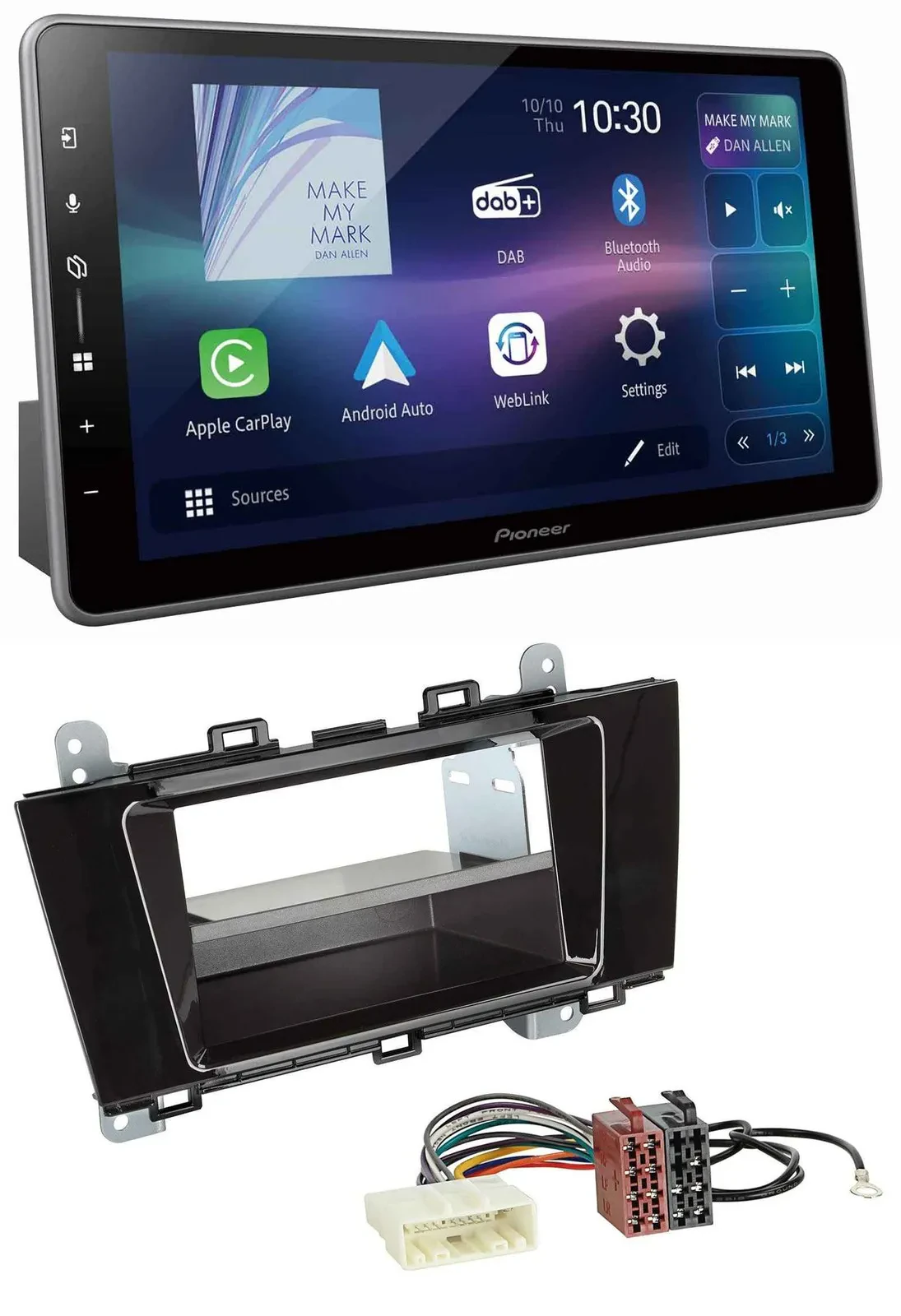 Pioneer Bluetooth USB DAB MP3 Autoradio für Subaru Outback (ab 2015)