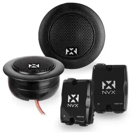 NVX VSPTW 150W RMS 1" (25mm) V-Series Silk-Dome Car Audio Tweeters