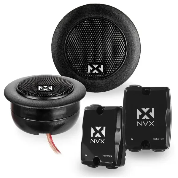 NVX VSPTW 150W RMS 1" (25mm) V-Series Silk-Dome Car Audio Tweeters