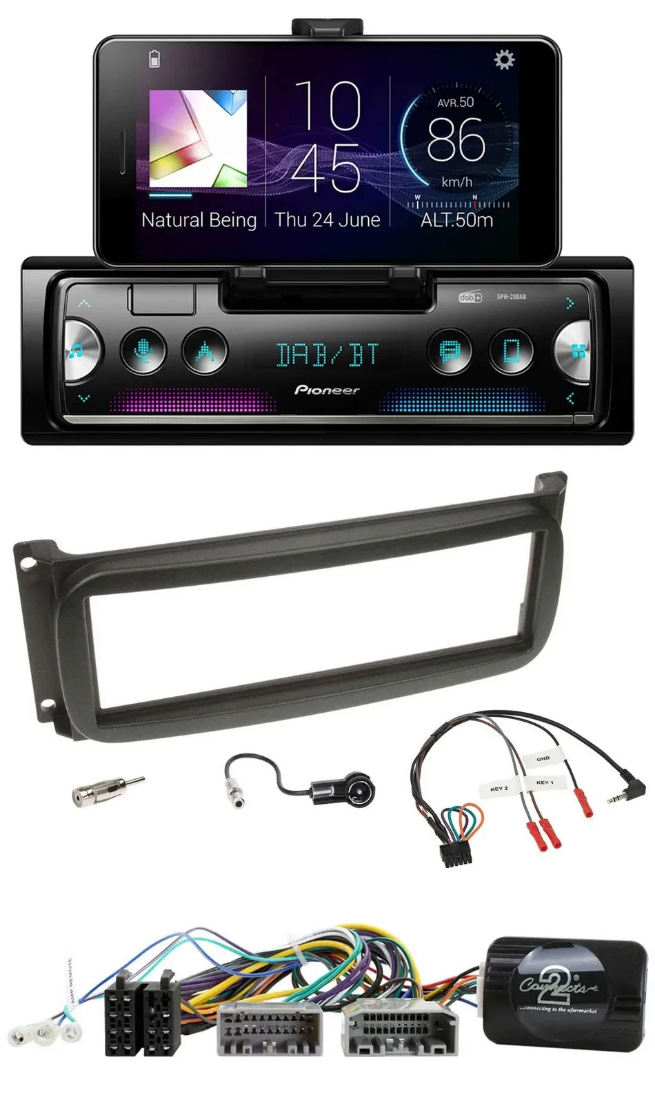 Pioneer USB Lenkrad Bluetooth DAB Autoradio für Chrysler Dofge RAM ab 2002
