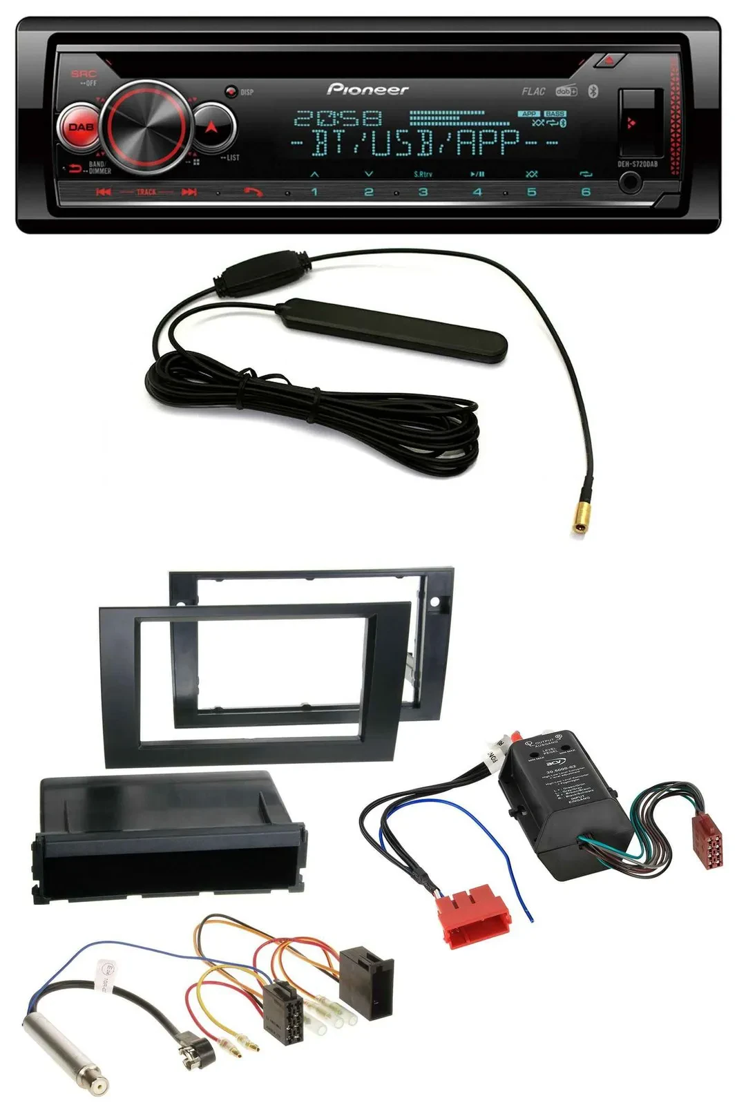 Pioneer USB DAB MP3 Bluetooth CD Autoradio für Audi A4 B6 B7 00-08 Symphony Bose