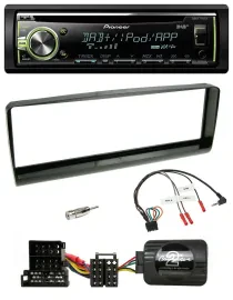 Pioneer DAB USB MP3 Lenkrad CD Autoradio für Alfa Romeo 156 00-01 schwarz