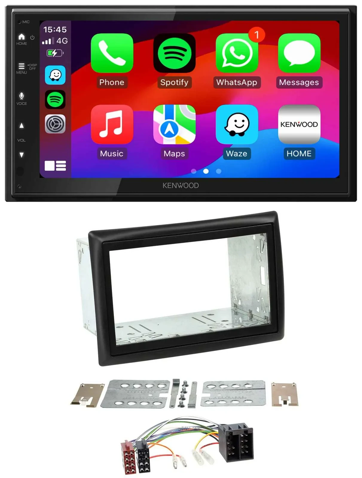 Kenwood MP3 USB DAB 2DIN Bluetooth Autoradio für Renault Megane 2002-2008