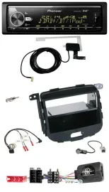 Pioneer Bluetooth DAB USB Lenkrad Autoradio für Hyundai i10 09-13 schwarz Rubber