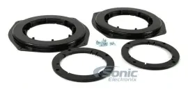 Metra 82-3014 6"/6.5"/6.75" Speaker Plates for Select 2005-13 Chevy Corvette