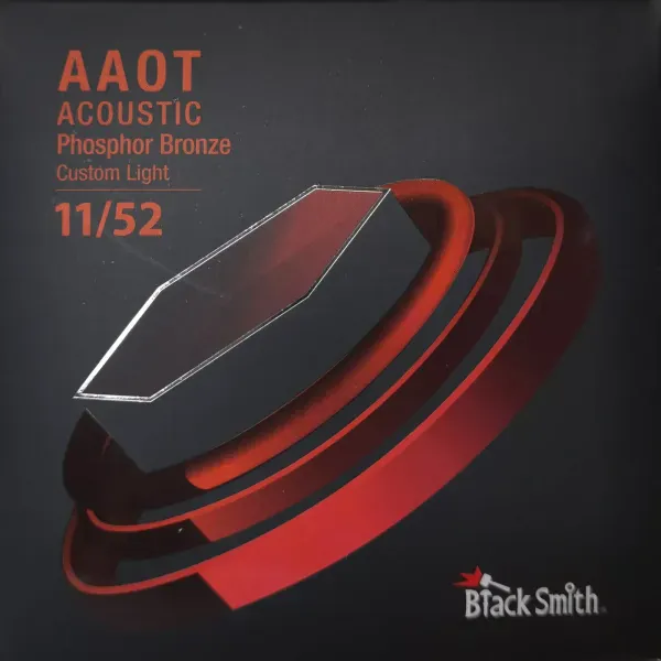 Струны для акустической гитары BlackSmith 98374 AAOT Acoustic Phosphor Bronze Custom Light 11-52