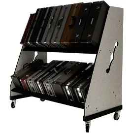 A&S Crafted Products The Band Room Trumpet Case Storage Rack for Classrooms