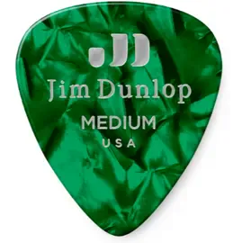 Медиаторы Dunlop Celluloid Green Pearloid Medium 483P12MD 12Pack