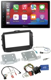 Автомагнитола для Alfa Romeo Giulietta Pioneer 2DIN DAB, USB, Bluetooth, управление с рулевого колеса