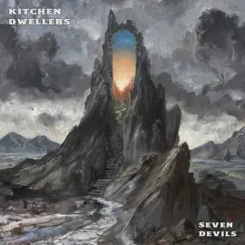 Виниловая пластинка Kitchen Dwellers - Seven Devils - Blue & Orange Galaxy [New Vinyl LP] Blue, Colo