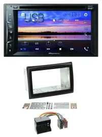 Pioneer Bluetooth 2DIN USB DVD DAB MP3 Autoradio für Renault Megane 2009-2010
