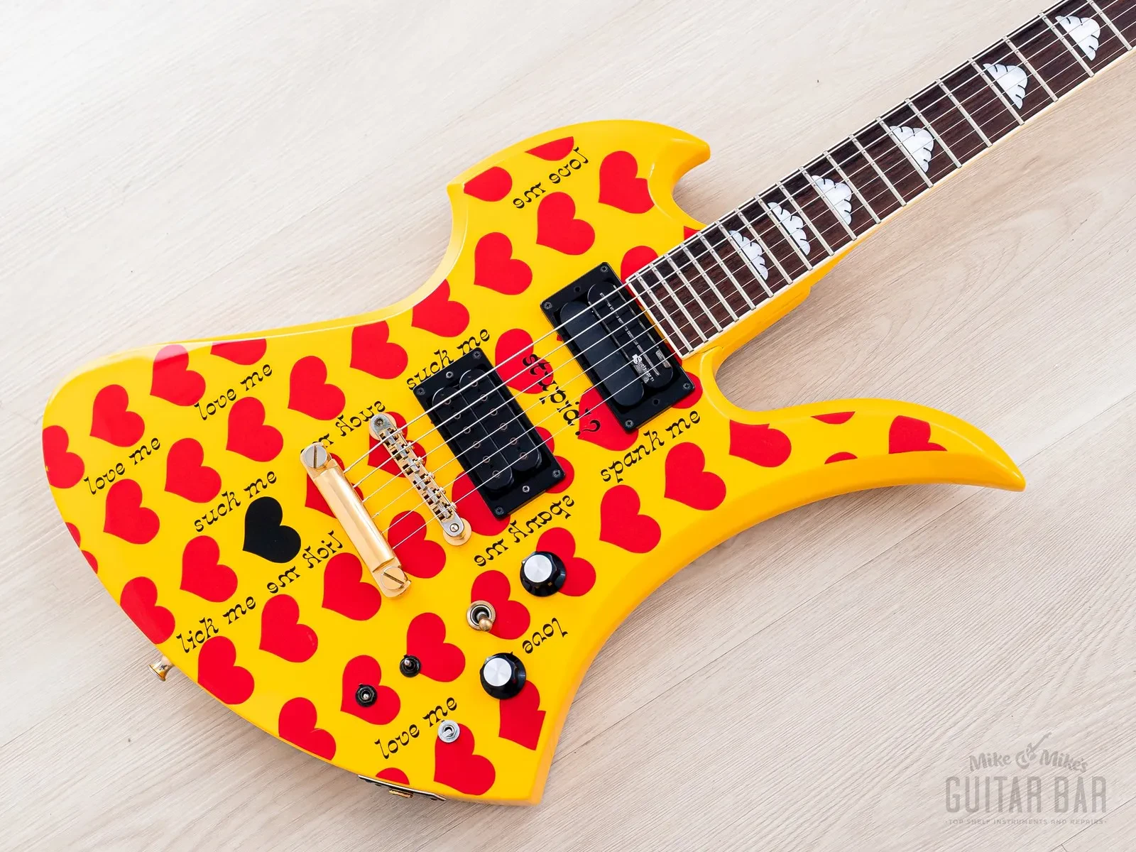 Burny Mockingbird MG-145S HY Hide X Electric Guitar w/ Sustainer, Japan