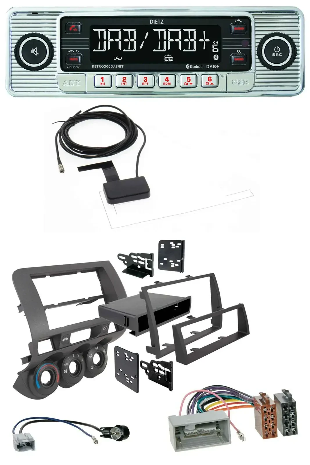 Dietz Bluetooth USB MP3 DAB Autoradio für Honda Fit 06-07 nur US-Importe