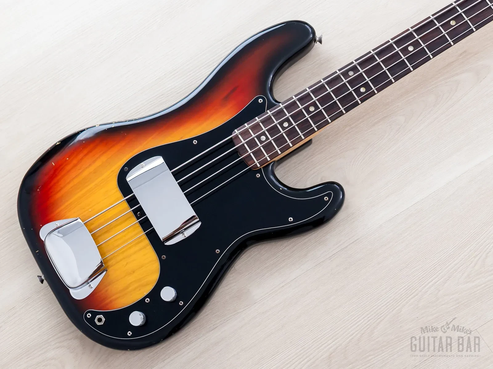 1978 Fender Precision Bass Sunburst Ash w/ Case, Lightweight