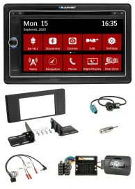 Blaupunkt Lenkrad DAB TMC 2DIN USB Bluetooth Navigation für BMW X5 E53 2000-2006