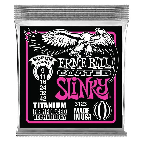 Струны для электрогитары Ernie Ball 3123 Slinky RPS Titanium 9-42