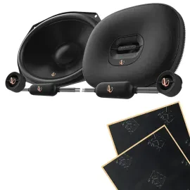 Infinity PR693C 480W Peak 6x9” Component Speakers with Sound Damping