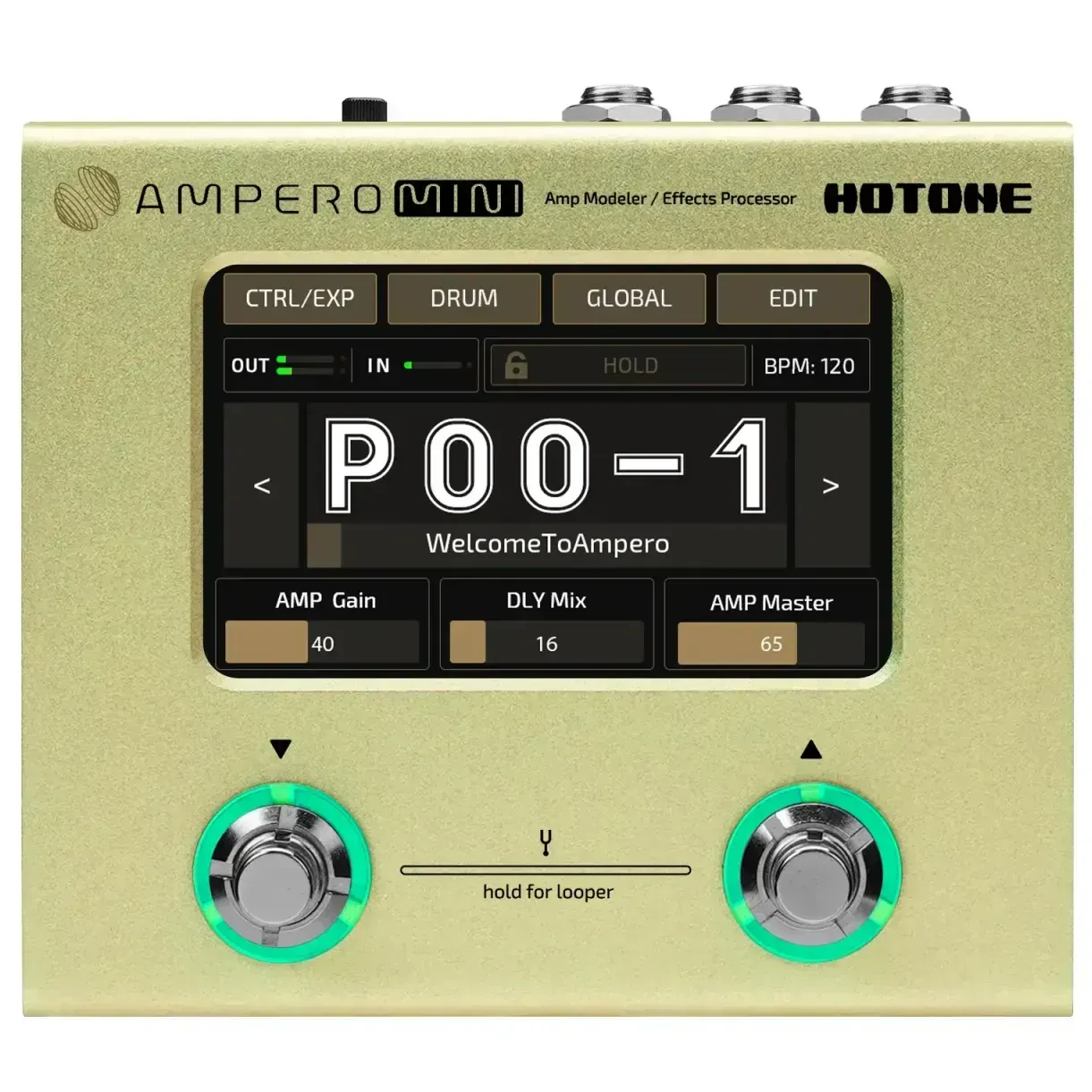 Процессор для электрогитары HOTONE Ampero Mini Mustard