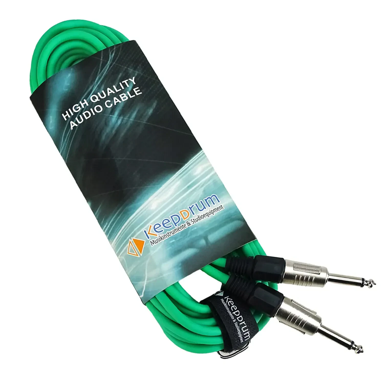 Инструментальный кабель keepdrum GC-004 Green 9 м