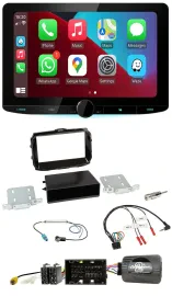 Kenwood Lenkrad USB DAB Bluetooth Autoradio für Alfa Giulietta 13-21 piano-schwa