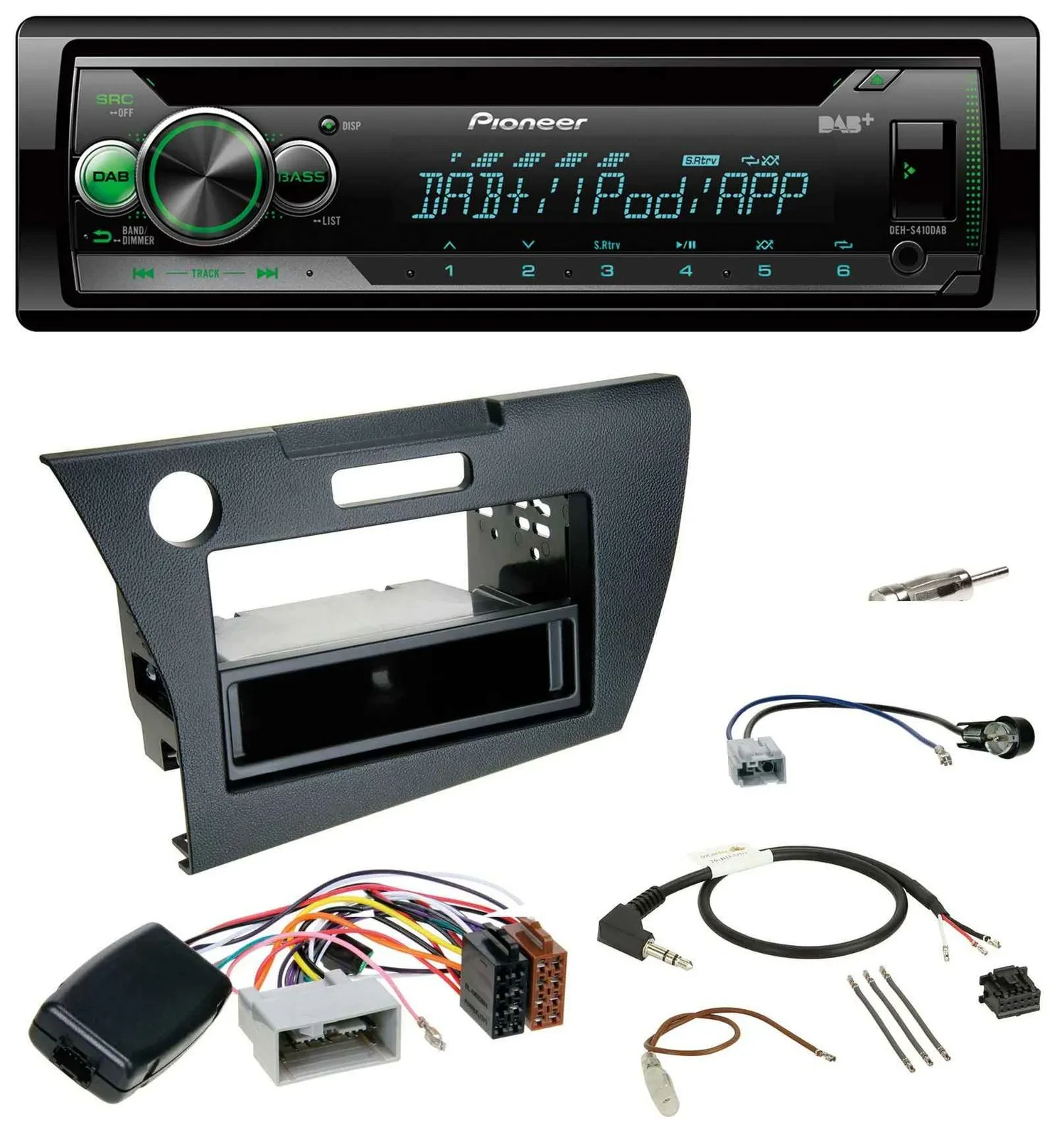 Автомагнитола Pioneer CD/USB, MP3, DAB, поддержка управления на руле, для Honda CR-Z 2010–2013