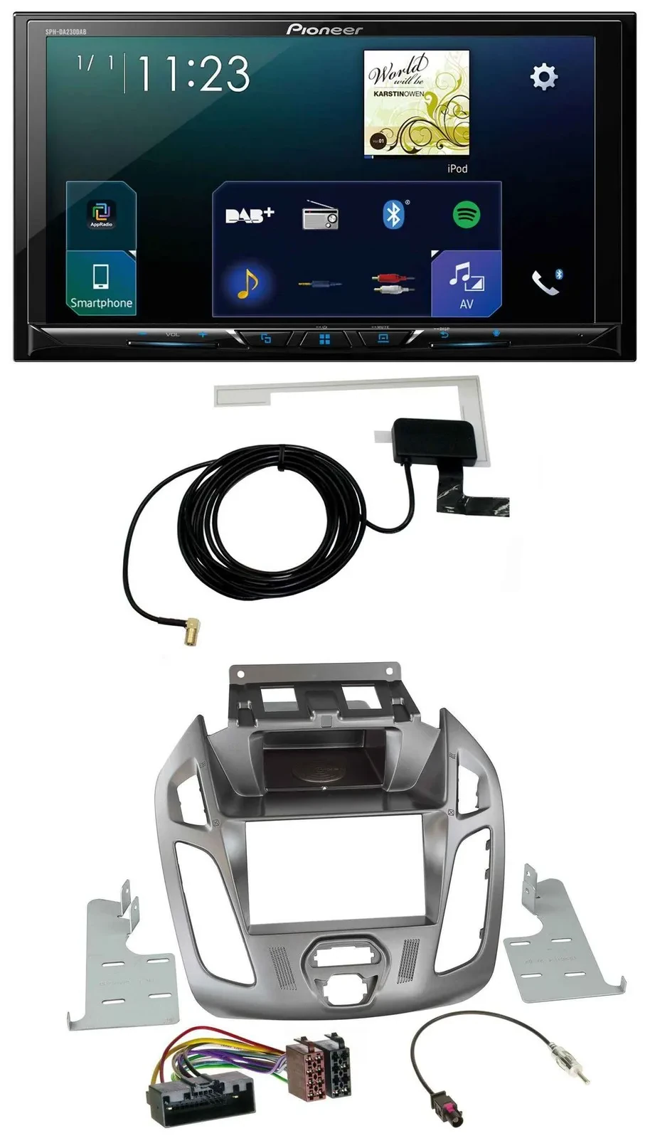 Pioneer 2DIN DAB USB MP3 Bluetooth Autoradio für Ford Transit 2013-2018 ohne Dis