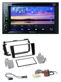 Автомагнитола для Nissan Micra (с 2017) Pioneer 2DIN, Bluetooth, USB, DVD, DAB, MP3, черный