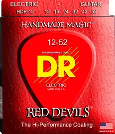 Струны для электрогитары DR Strings RDE-12 Red Devils 12-52
