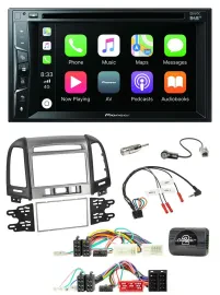 Pioneer Lenkrad USB DVD Bluetooth DAB 2DIN Autoradio für Hyundai Santa Fe 10-12