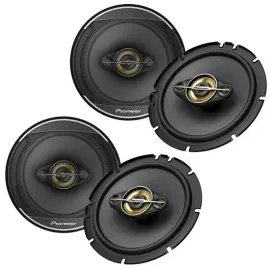 (2-Pairs) Pioneer TS-A1681F 320W RMS 6.5" 4-way Coaxial Speakers